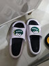 安尚芬夏凉拖鞋男时尚户外穿运动居家舒适浴室防臭防滑软底拖鞋女情侣鞋 黑色（净面版） 40-41 【适合39-40】 实拍图