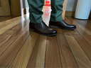 CAPLOST意大利复古中帮英伦鞋男士皮靴拉链短靴切尔西靴 原创设计 咖啡 44 实拍图