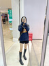 狄德拉真皮长靴女秋冬粗跟全牛皮高筒靴显瘦不过膝后拉链百搭加绒骑士靴 黑色绒里 36 (230mm) 标准码 实拍图
