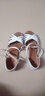 姗语（Shanyu） 拉丁舞鞋儿童女孩练功鞋软底低跟舞蹈鞋女童少儿演出恰恰凉鞋 白色 35 实拍图