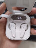 爱国者（aigo） T23真无线蓝牙耳机 半入耳式触控运动游戏跑步耳机 屏显电量 苹果华为小米oppo手机电脑通用 白色 实拍图