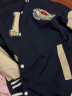 NASA BASE官方男装潮牌联名夹克男女款宽松学生外套情侣衫字母飞行员棒球服 MD-22129-深蓝色（春秋款） L（建议125-140斤） 实拍图