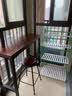 铁喜柱 吧台桌家用简约靠墙实木酒吧桌椅组合咖啡厅奶茶店阳台长条桌子 软垫吧椅坐高65CM 圆形坐垫 实拍图