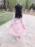 贝孩趣童装汉服女童连衣裙夏装公主裙儿童古装裙子六一儿童节演出中国风 粉红色 130码(建议身高115-125厘米) 实拍图