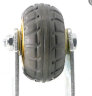 海斯迪克 高弹力脚轮工业重型手推车轮橡胶轮 4寸定向轮 实拍图