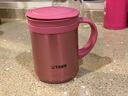 虎牌（TIGER）保温杯水杯子保冷杯男女真空杯办公杯商务杯茶漏CWM-A035 350ml 亮炫粉PH 350ml 实拍图
