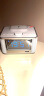 MOZUO M7蓝牙音箱闹钟家用床头收音机音响低音炮苹果三星华为手机无线充电多功能一体插卡时钟播放器 白色 实拍图