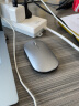 小米（MI）便携鼠标2  4档DPI调节 金属质感 双模连接 轻薄圆润 笔记本办公 无线鼠标 银色 实拍图