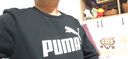 彪马（PUMA）长袖t恤男 25秋冬新款运动服纯色打底套头衫棉质保暖圆领宽松卫衣 683375-01/亲肤保暖/内里毛圈 晒图退5 M 实拍图