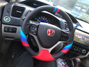 奥迈尔 适用于本田思域方向盘套真皮手缝 凌派享域CRV思铂睿INSPIREURVXRV艾力绅改装把套 运动款B001 实拍图