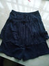 水晶豆 男士中老年人内裤纯棉大码平角裤头老人宽松加大裤衩肥佬四角短裤全棉加肥男 藏青 110/3XL【腰围2尺7至3尺1】 实拍图