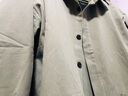 花花公子（PLAYBOY）长袖衬衫男士外套男装秋冬季休闲衬衣男绅士上衣服 豆绿 XL 实拍图