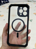 爱酷 2025新款Magsafe磁吸手机套苹果14pro手机壳苹果15Promax保护壳13超薄碳纤维纹全包防摔硅胶软套 苹果12Pro（6.1英寸）碳纤维纹磁吸壳  实拍图