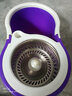千木寻 加厚加大旋转拖把桶家用自动甩干手压干湿两用懒人不锈钢拖把双驱动挤水免手洗脱水墩布好神拖布墩布 紫色 全钢6头 实拍图