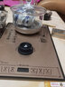 开品 底部全自动上水电热水壶 桶装水净水器茶具 办公家用玻璃烧水壶电茶炉 多尺寸嵌入式茶具套装茶台 1L 金色尺寸20X37CM烧水-消毒 桶水款 实拍图