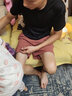 啄木鸟短裤男五分裤夏季新韩版宽松大码运动男士休闲沙滩裤百搭中裤男装 酒红+米白 L 实拍图