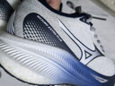 美津浓（MIZUNO）ASTRO PLUS运动跑步鞋子男女夏季透气厚底缓震回弹专业体考慢跑鞋 03/白/深蓝 36.5 (230mm) 实拍图