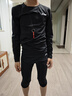 李宁儿童紧身裤秋冬篮球训练服速干裤打底裤足球跑步健身运动长裤140 实拍图