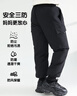 鸭鸭儿童羽绒裤童装中大童保暖加厚男童2024新款外穿休闲女童裤子YG 黑色 150cm 实拍图