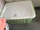 SPACEXPERT 加厚塑料收纳箱 75L绿色 衣服被子整理箱储物箱儿童玩具收纳盒搬家箱打包箱子 实拍图