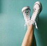 匡威（Converse）官方All Star经典帆布男女高帮休闲运动小白鞋101009 101009/白色 44 实拍图