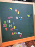 七巧板（Tangram）实木儿童画板双面磁性小黑板支架式家用教学小学生宝宝画画写字板 环保清漆136cm款 尊享无尘礼包+5米画纸 实拍图