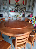 歆菲逸 实木餐桌家用圆形转盘餐桌椅组合吃饭桌中式圆桌餐厅家具桌子 1.8米餐桌+12椅带转盘 实拍图
