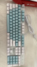 机械革命 耀·K330机械键盘 有线键盘 游戏键盘 金属面板104键混彩背光键盘 全键无冲 电脑键盘 白蓝色 红轴 实拍图