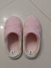 洁丽雅防水羽绒棉拖鞋男士冬季室内情侣居家保暖加绒防臭防滑棉鞋女秋冬 粉色 【1.0经典款 店长推荐】 36-37 【适合35-36码】 实拍图