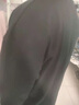 楠笙记@春秋季港风潮流原宿纯色长袖t恤男士韩版宽松百搭休闲情侣打底衫 黑色 3XL 实拍图