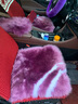百冉皮毛一体冬季纯羊毛汽车坐垫长毛无靠背座垫真毛车垫单片方垫毛垫 三件套粉紫色 其他车型留言车型(95%车型可用) 实拍图