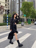 柯思娜妮后拉链短靴真皮马丁靴女2025秋季新款单靴时尚烟筒靴增高女士靴子 棕色加绒 36 实拍图