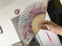 倾沫 团扇中式古典宫扇圆形扇子舞蹈扇中国风女式小圆扇广告扇定制 荷花图 实拍图