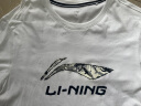 李宁（LI-NING）短袖t恤男夏款潮流印花情侣款半袖圆领宽松休闲透气纯棉运动T恤 实拍图