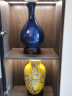 焕迪松 景德镇陶瓷器 创意窑变艺术蓝色星空花瓶 赏瓶 现代时尚家居摆设 玉壶春带底座 实拍图