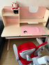 护童儿童学习桌椅小学生写字桌可调节升降课桌椅套装小户型书桌带书架 好奇星120cm+扶手椅_红 实拍图