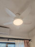 雷士（NVC）风扇灯北欧ABS大扇叶LED吊扇灯客厅卧室餐厅遥控定时吸顶开直叶扇 荐！展翼35瓦强悍电机丨六档调风 实拍图
