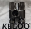 科固（KEGOO）角阀一进二出三角阀枪灰色 4分6分洗衣机水龙头分水器三通K6019 实拍图