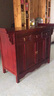 供桌家用供神桌一体香案供台全实木佛柜老榆木佛台财神爷供神用 三屉带拉板130*50*90 红色 实拍图