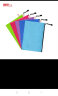 信发 TRNFA TN-2001-A4(五色） 足球纹文件袋/拉链收纳袋 5个装防水拉边袋/彩色资料袋办公文具包 实拍图