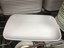 贝莱恩密胺餐具盘碟长方盘肠粉盘塑料盘子碟子小吃碟烧烤盘商用密胺餐盘 中号方角肠粉盘 8.5英寸 实拍图