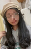 槿城 卡通棕色毛呢贝雷帽女时尚百搭秋冬时髦气质画家帽潮LK788 实拍图
