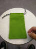 色格（SECAS） 色格 手机配件手机保护套手机袋子移动电源充电宝保护套绒布防尘袋数据线收纳袋束口 大号-绿色表情 实拍图
