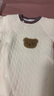 婧麒婴儿连体衣新生儿衣服纯棉春秋款套装打底宝宝春装哈衣爬爬服 绣花熊 80cm 实拍图