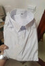 帕托瓦短袖衬衫男士夏季纯色白衬衫男韩版修身商务休闲衬衣白色XL 实拍图