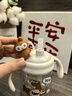 Bellesion儿童牛奶杯1-3-6岁宝宝ppsu吸管杯直饮杯带刻度喝水喝奶瓶学饮杯 米白色 300ml 【送备用直管】 实拍图