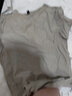 续点 短袖t恤男 纯色运动夏季休闲紧身圆领上衣白色修身衣服男士T恤衫 花灰色 2XL (180) （150-165斤左右） 实拍图