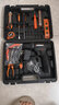 科麦斯手电钻家用冲击钻充电式锂电电钻电动螺丝刀电工维修工具箱套装 (12V黑旋风)勇士套装+礼包 实拍图