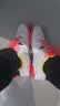 李宁（LI-NING）乒乓球鞋羽毛球鞋鹰眼2.0国家队比赛训练鞋 白/荧光果红 42  实拍图