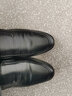 蜻蜓牌头层牛皮皮鞋男鞋透气夏季打孔凉鞋商务休闲真皮爸爸中老年正装鞋 黑色2067【单鞋款】 38 实拍图